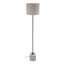 Esperance Lighting Murdoch Natural Linen Shade With White Marble Base Floor Lamp House of Isabella UK