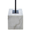 Esperance Lighting Murdoch Natural Linen Shade With White Marble Base Floor Lamp House of Isabella UK