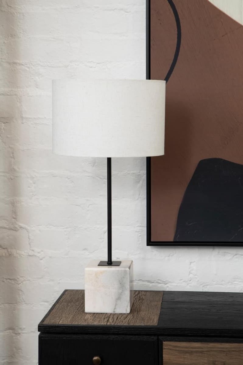 Esperance Lighting Murdoch Table Lamp with Marble Base House of Isabella UK