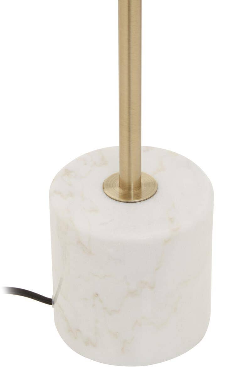 Esperance Lighting Murdoch Table Lamp with White Marble Base House of Isabella UK