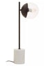 Esperance Lighting Revive Black Finish Metal Table Lamp with Marble Base House of Isabella UK
