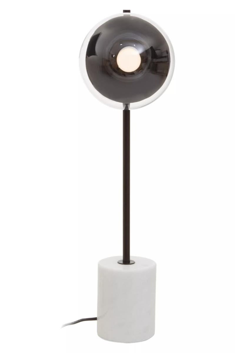 Esperance Lighting Revive Black Finish Metal Table Lamp with Marble Base House of Isabella UK