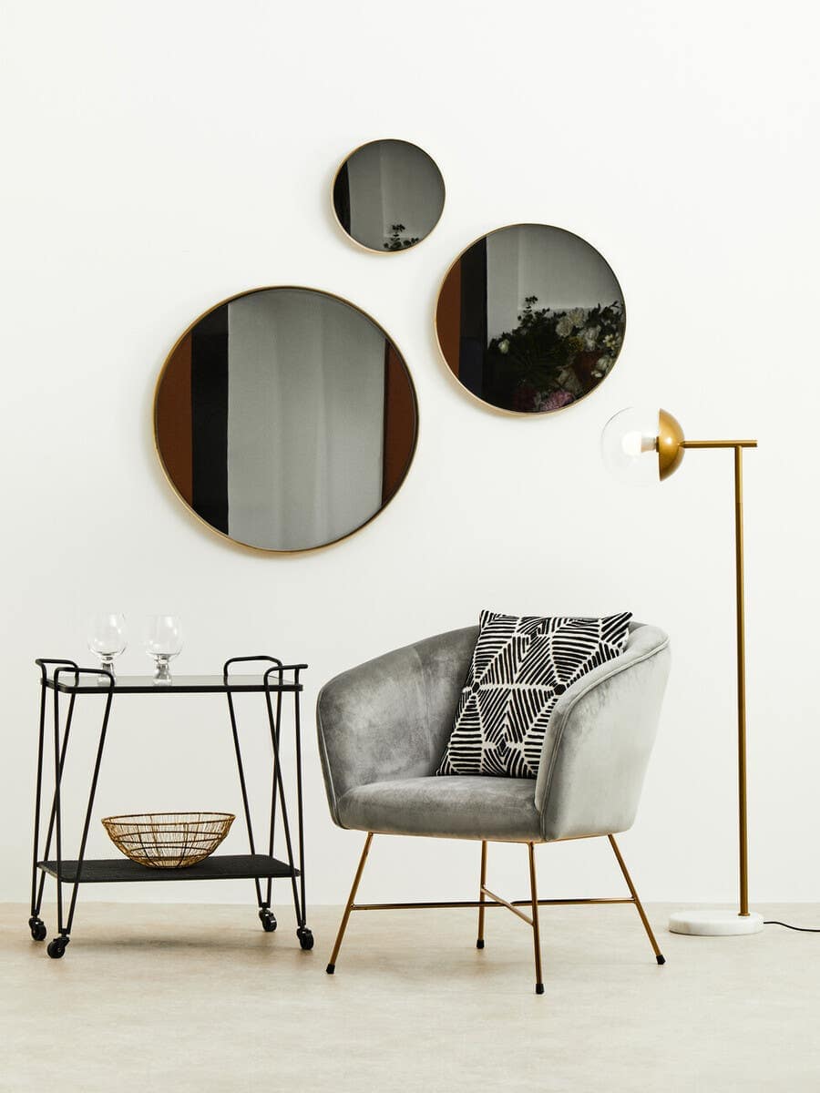 Esperance Lighting Revive Gold Finish Metal Floor Lamp House of Isabella UK