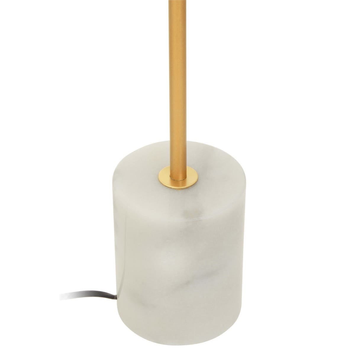 Esperance Lighting Revive Gold Finish Metal Table Lamp with White Marble Base House of Isabella UK