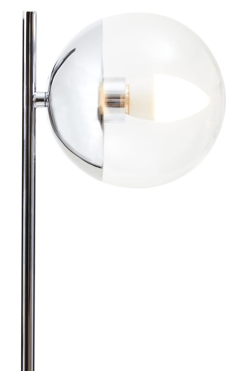 Esperance Lighting Revive Small Silver Finish Metal Table Lamp House of Isabella UK