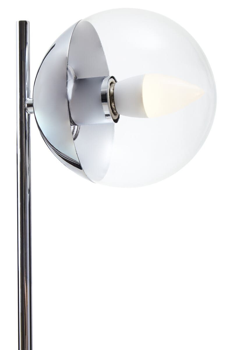Esperance Lighting Revive Small Silver Finish Metal Table Lamp House of Isabella UK