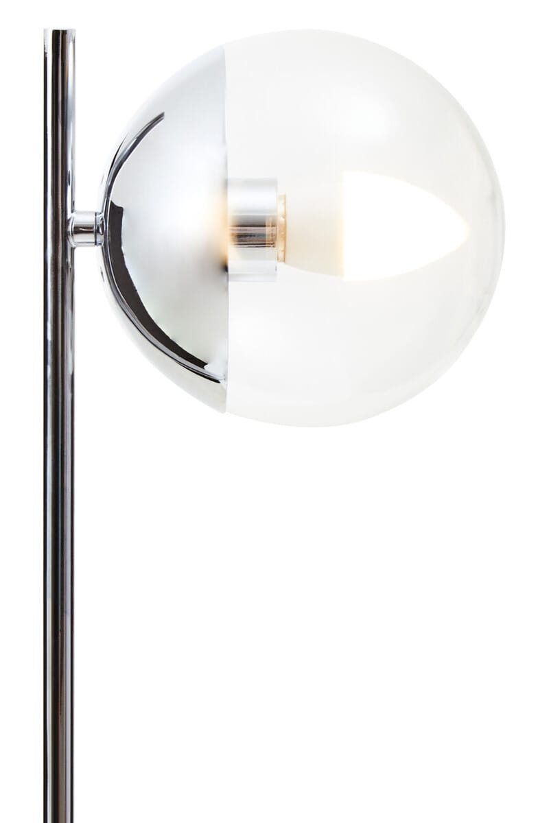 Esperance Lighting Revive Small Silver Finish Metal Table Lamp House of Isabella UK