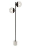 Esperance Lighting Revive Two Light Black Floor Lamp with Marble Base House of Isabella UK