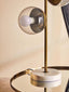 Esperance Lighting Revive Two Light Gold Finish Table Lamp with White Marble Base House of Isabella UK