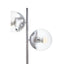 Esperance Lighting Revive Two Light Silver and Black Marble Table Lamp House of Isabella UK