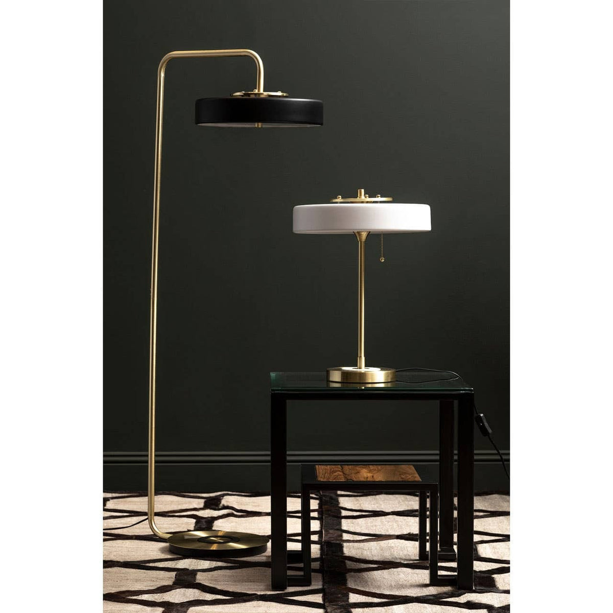 Esperance Lighting Rogano White Shade with Gold Finish Frame Table Lamp House of Isabella UK