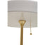 Esperance Lighting Rogano White Shade with Gold Finish Frame Table Lamp House of Isabella UK