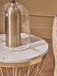 Esperance Lighting Sellis Clear Glass and Antique Brass Finish Metal Table Lamp House of Isabella UK