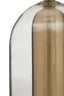 Esperance Lighting Sellis Clear Glass and Antique Brass Finish Metal Table Lamp House of Isabella UK