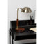 Esperance Lighting Sydnee Antique Brass Finish Task Lamp with Wood Base House of Isabella UK