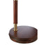 Esperance Lighting Sydnee Antique Brass Finish Task Lamp with Wood Base House of Isabella UK
