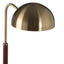 Esperance Lighting Sydnee Antique Brass Finish Task Lamp with Wood Base House of Isabella UK