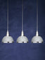 Esperance Lighting Vermont Three Shutter Grey and Chrome Shade Pendant Light House of Isabella UK