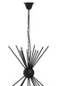 Esperance Lighting Yara Matt Black 12 Bulb Statement Pendant Light House of Isabella UK