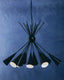 Esperance Lighting Yara Matt Black 12 Bulb Statement Pendant Light House of Isabella UK