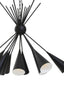 Esperance Lighting Yara Matt Black 12 Bulb Statement Pendant Light House of Isabella UK