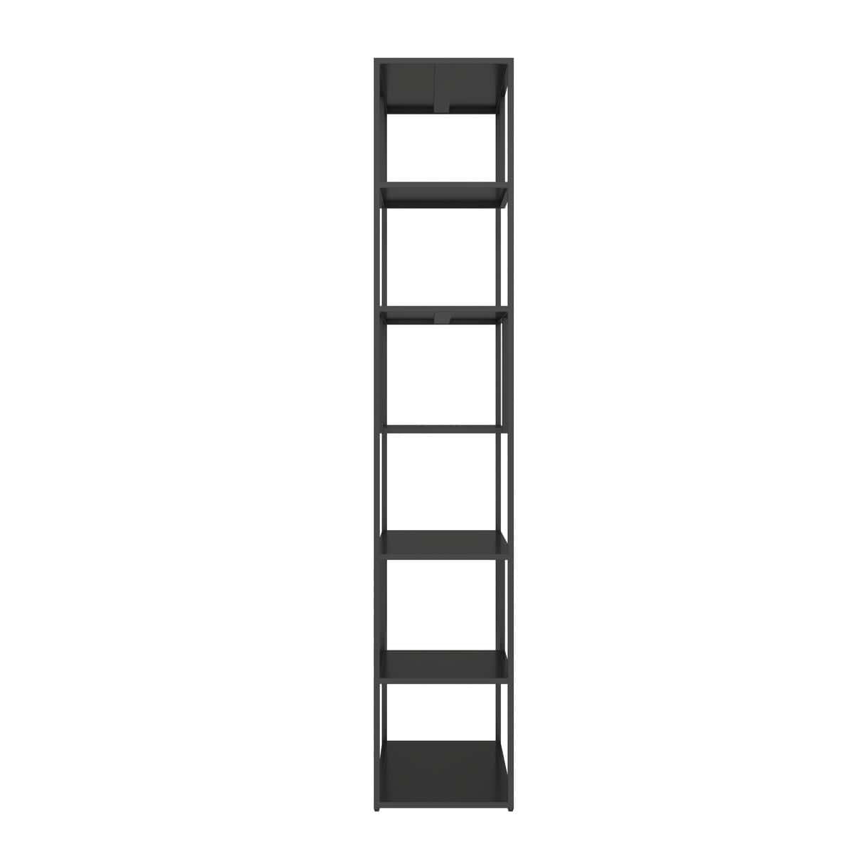 Esperance Living Acero Black Metal Multi Tier Shelving Unit House of Isabella UK