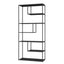 Esperance Living Acero Black Metal Multi Tier Shelving Unit House of Isabella UK