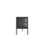 Esperance Living Addison Black Metal and Fluted Glass Door Media Unit House of Isabella UK