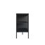 Esperance Living Addison Black Metal and Fluted Glass Door Sideboard House of Isabella UK