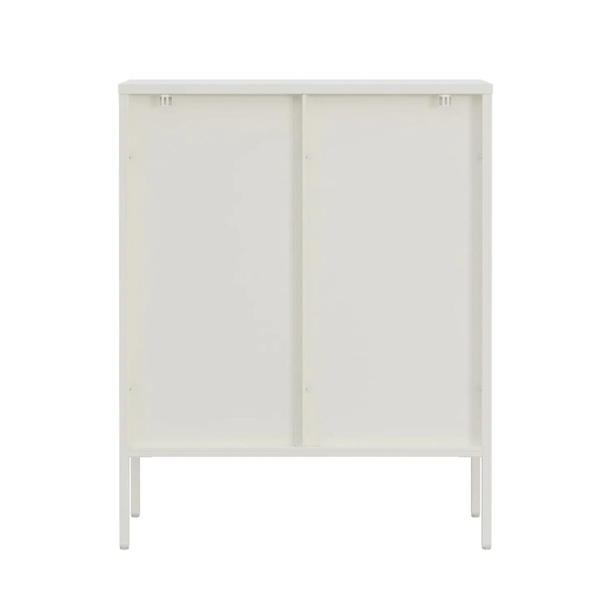 Esperance Living Addison Warm White Metal and Fluted Glass Door Cabinet House of Isabella UK