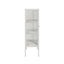 Esperance Living Addison Warm White Metal and Fluted Glass Door Cabinet House of Isabella UK