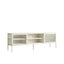 Esperance Living Addison Warm White Metal Fluted Glass Door Media Unit House of Isabella UK