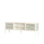 Esperance Living Addison Warm White Metal Fluted Glass Door Media Unit House of Isabella UK