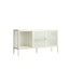 Esperance Living Addison Warm White Metal Fluted Glass Door Sideboard House of Isabella UK