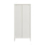 Esperance Living Addison Warm White Metal Fluted Glass Door Tall Cabinet House of Isabella UK