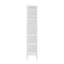 Esperance Living Addison Warm White Metal Fluted Glass Door Tall Cabinet House of Isabella UK