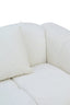 Esperance Living Anglet Cream Textured Fabric Large 3 Seater Sofa House of Isabella UK