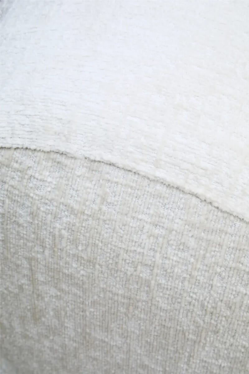 Esperance Living Anglet Cream Textured Fabric Large 3 Seater Sofa House of Isabella UK