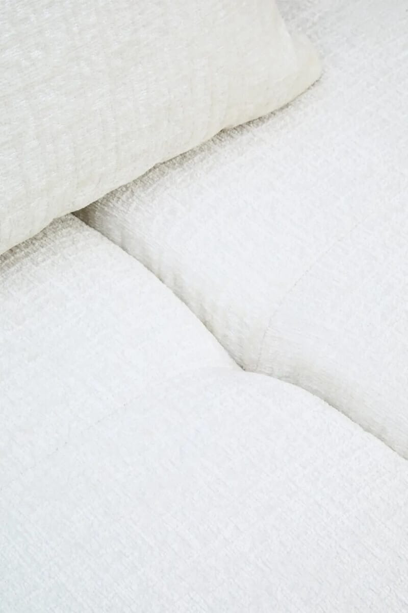 Esperance Living Anglet Cream Textured Fabric Large 3 Seater Sofa House of Isabella UK