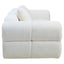 Esperance Living Anglet Cream Textured Fabric Large 3 Seater Sofa House of Isabella UK