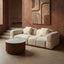 Esperance Living Anglet Cream Textured Fabric Large 3 Seater Sofa House of Isabella UK