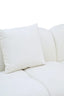 Esperance Living Anglet Cream Textured Fabric Large 3 Seater Sofa House of Isabella UK
