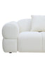 Esperance Living Anglet Cream Textured Fabric Large 3 Seater Sofa House of Isabella UK