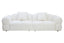Esperance Living Anglet Cream Textured Fabric Large 3 Seater Sofa House of Isabella UK