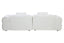 Esperance Living Anglet Cream Textured Fabric Large 3 Seater Sofa House of Isabella UK