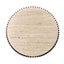 Esperance Living Babel Round Travertine and Mango Wood Coffee Table House of Isabella UK