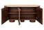 Esperance Living Babel Travertine and Mango Wood 2 Door Curved Sideboard House of Isabella UK