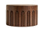 Esperance Living Barola Round Brown Marble and Dark Mango Wood Carved Coffee Table House of Isabella UK