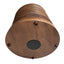 Esperance Living Barola Round Brown Marble and Mango Wood Carved Side Table House of Isabella UK