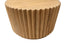 Esperance Living Barto Round Mango Wood Carved Ridged Coffee Table House of Isabella UK